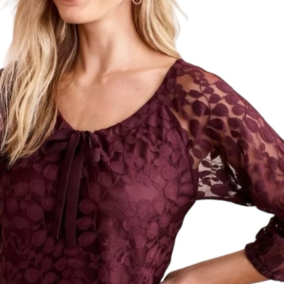 Garnet Hill Boheme Easy Lace Dress size 10 - Picture 6 of 13